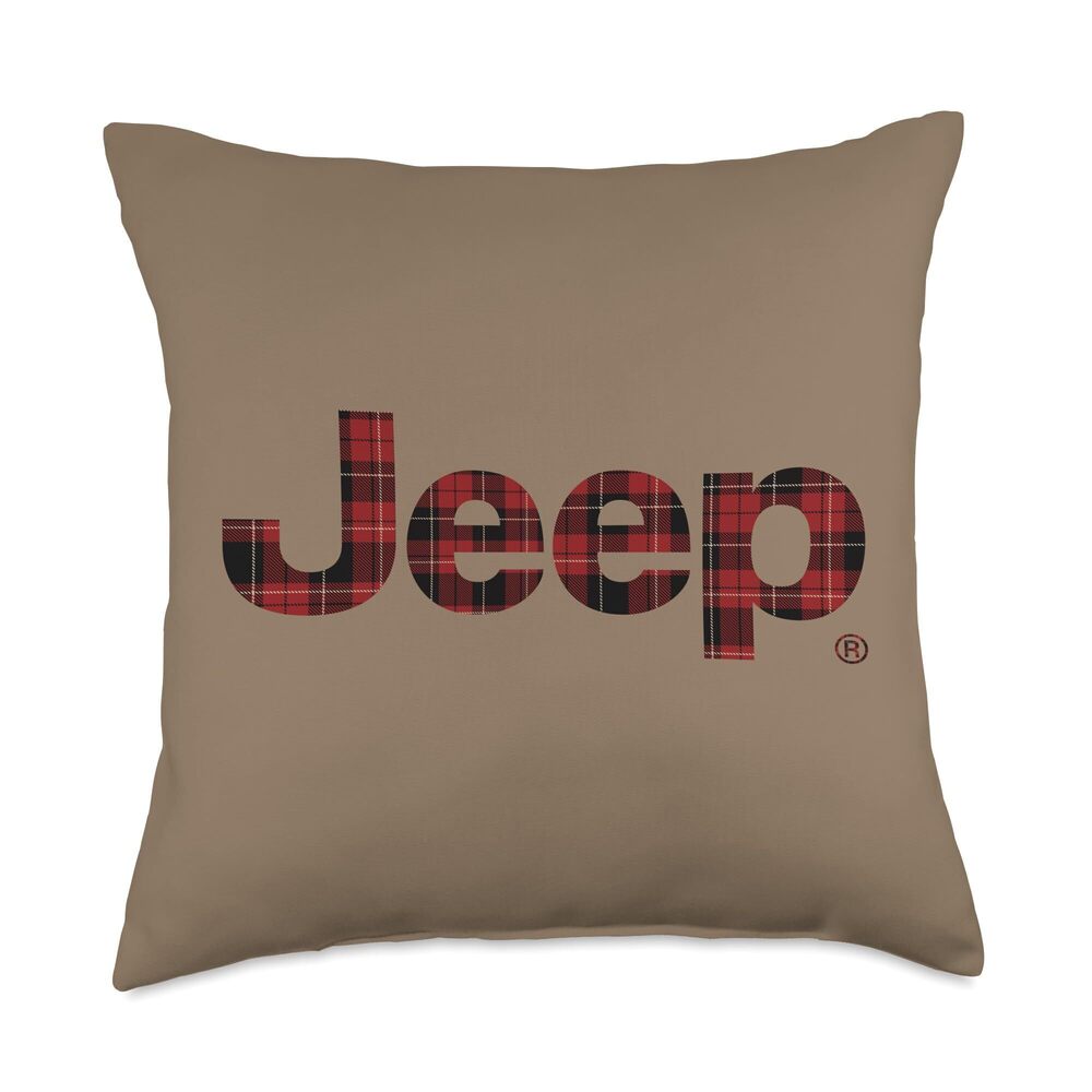 2768 Plaid Logo Throw Pillow